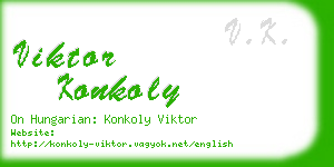 viktor konkoly business card